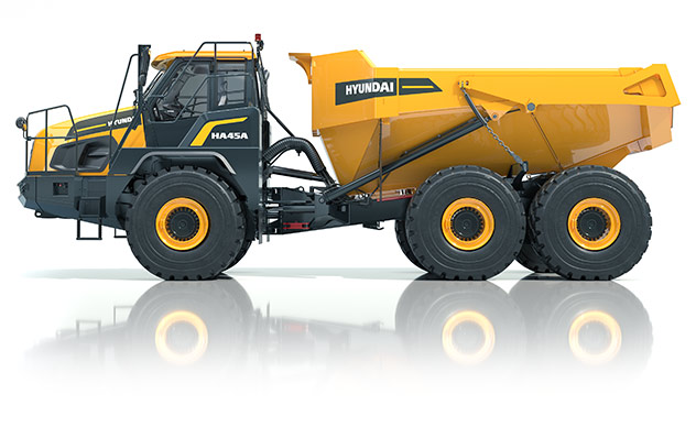 45-ton articulated haul truck